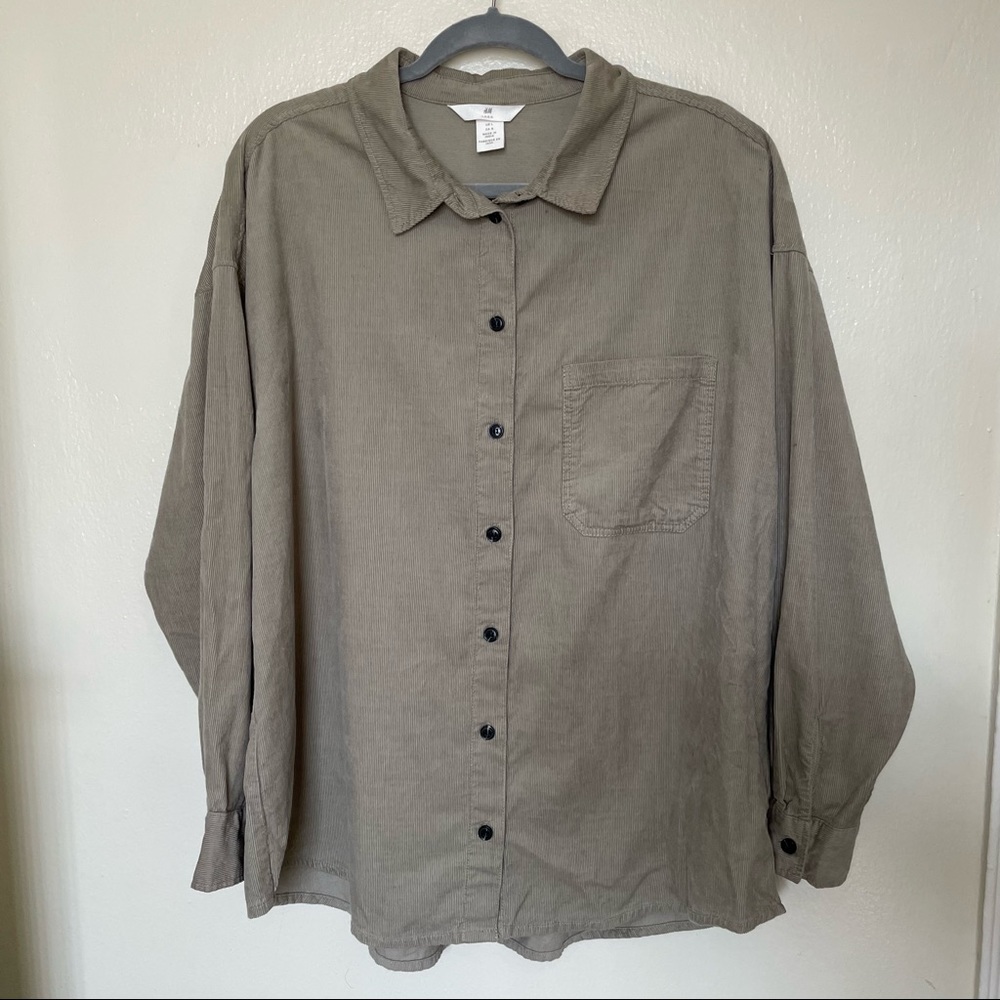 H&M Corduroy Button Down - image 1
